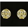 Image 3 : Diamond Designer Earrings in 14k Gold