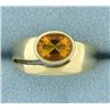 Image 1 : Natural Citrine Solitaire Ring