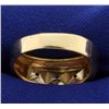 Image 3 : .3ct TW Men's 3 Stone Diamond Ring