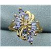 Image 1 : Tanzanite and Diamond Ring