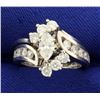 Image 1 : 1 1/2 ct TW Marquise Diamond Engagement Ring Set in 14k White Gold