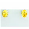 Image 1 : Oval Citrine Stud Earrings