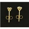 Image 2 : 1/2 Carat Diamond Stud Earrings