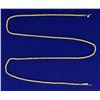 Image 1 : 20 1/2 Inch Rope Style Neck Chain
