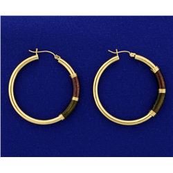 Large 14k Gold Hoop Earrings