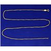 Image 1 : 24 1/2 Inch 18k Gold Box Link Neck Chain