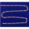 Image 1 : 20 Inch Figaro Link Neck Chain in 14k Gold