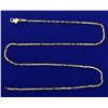 Image 1 : 20 Inch Elongated Twist Link Neck Chain in 14k Gold