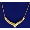 Image 1 : 1 ct TW Custom Made Diamond Freeform Necklace