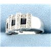 Image 2 : Sapphire and Diamond Ring in White Gold