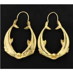 Dolphin Hoop Earrings