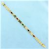 Image 1 : Ruby, Sapphire, Emerald, and Diamond Cabochon Bracelet