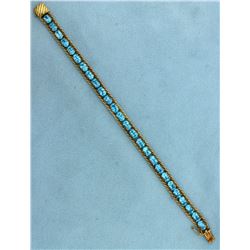 13 ct Blue Topaz Bracelet