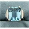 Image 1 : Over 9ct Aquamarine Ring