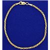 Image 1 : 7 3/4 Inch Rope Style Bracelet