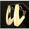 Image 2 : Italian Made Triangular Designer Earrings