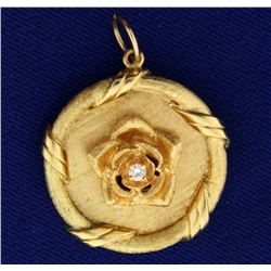 Diamond Rose Pendant