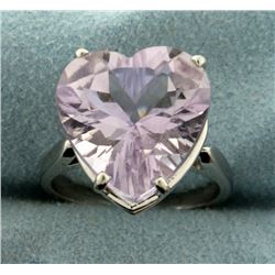 Natural 11ct Amethyst Heart Ring