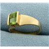 Image 2 : Emerald Cut Peridot Ring