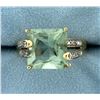 Image 1 : Peridot and Diamond Ring