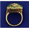 Image 3 : Emerald and Diamond Ring