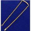 Image 3 : Curb Link Bracelet with Diamonds in 14k Gold