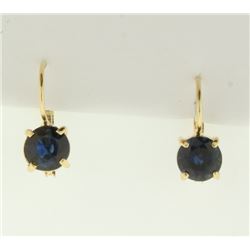 1.5ct TW Natural Sapphire Earrings