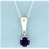 Image 1 : Modern Amethyst Pendant and Chain