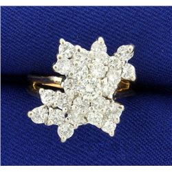 2ct TW Diamond Cocktail Statement Ring