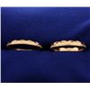Image 2 : 2 Rose Gold Stacking Rings in 14k Rose Gold