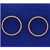 Image 3 : 2 Rose Gold Stacking Rings in 14k Rose Gold
