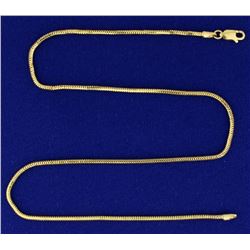 16 Inch Snake Link Neck Chain in 14k Gold