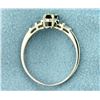 Image 3 : Color Changing Alexandrite and Diamond Ring in White Gold