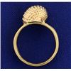 Image 3 : Conch Seashell 14k Gold Ring