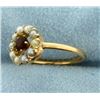 Image 2 : Vintage Garnet and Seed Pearl Ring