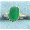 Image 1 : Vintage Green Crystal Ring in 14k Gold