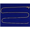 Image 1 : Italian Made 18 1/2 Inch Curb Link Neck Chain in 14k Gold