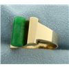 Image 2 : Unique Natural Jade Ring in 14k Gold