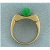 Image 3 : Unique Natural Jade Ring in 14k Gold