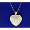 Image 1 : 1 ct TW Diamond Heart Pendant
