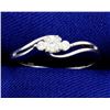Image 1 : 1/5 ct TW Diamond White Gold 3 Stone Ring