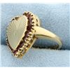 Image 2 : Amethyst Heart Pinky Ring