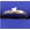 Image 1 : .05ct Diamond Solitaire Ring