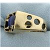 Image 2 : Men's Star Sapphire & Diamond Ring