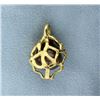 Image 2 : 18K Yellow Gold Silver Pearl Pendant