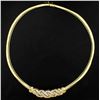 Image 1 : Italian Made 4ct TW Diamond Omega Style Necklace