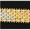 Image 2 : 7 Inch Yellow, Rose, & White Gold Bracelet