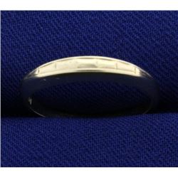 White Gold Band Ring