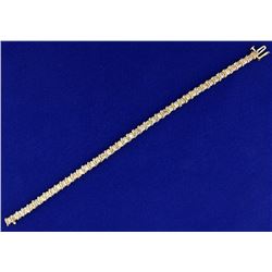 2 1/4ct TW Champagne Diamond Tennis Bracelet