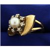 Image 2 : Pearl and Diamond Ring